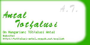 antal totfalusi business card
